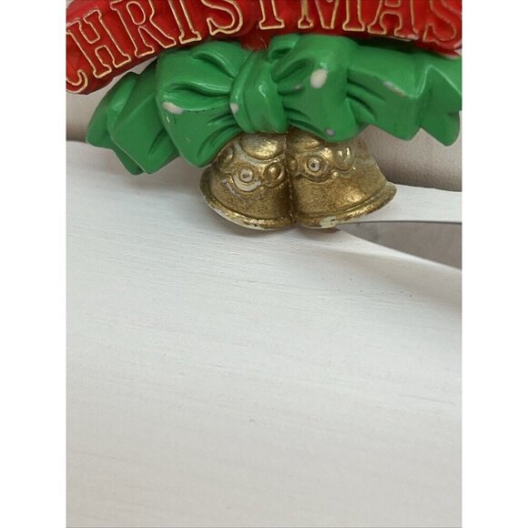 Vintage Christmas PIN Brooch "Merry Christmas" 1980s American Greetings Holiday - Picture 4 of 11